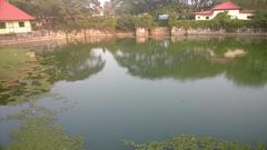 Vanchikulam freshwater lake in Thrissur, Kerala