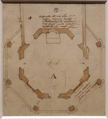 Giuliano da Maiano architectural drawing for church in Prato