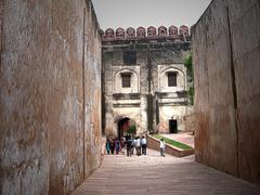 Agra Fort exterior wall and entrance