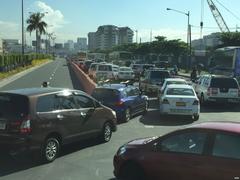 Heavy traffic during APEC 2015 in Pasay City