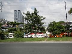 Busy street scene in Pasay City, Taft