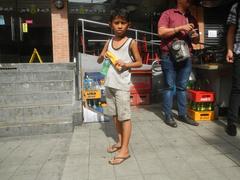 Taft Avenue, Pasay City with school children in the Philippines