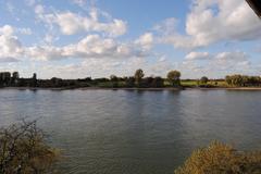 Kaiserswerth district along the Rhine River in Düsseldorf