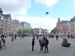 Dam Square in Amsterdam on August 10, 2018