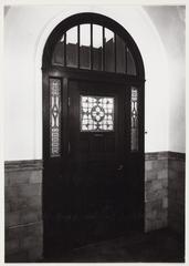 Industria building's ladies' room door on the first floor