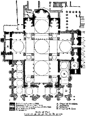 Plan of St Mark's Basilica, Venice