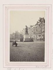 Botermarkt (now Rembrandtplein) with the statue of Rembrandt, looking towards Reguliersgracht