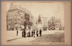 View of Rembrandtplein with Rembrandt statue from Thorbeckeplein