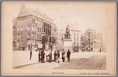 West side of Rembrandtplein with the Rembrandt statue