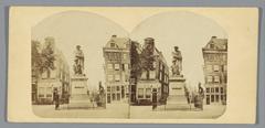 Rembrandt statue at Reguliersplein, Amsterdam, 1859