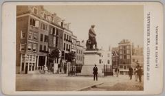 Statue of Rembrandt at Botermarkt in Amsterdam