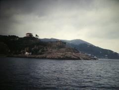 Scenic view of Capri with boats and coastline