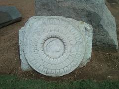 Remnants of Maha Stupa at Amaravati in Guntur district