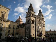 Acireale Cathedral during 2009 Carnival