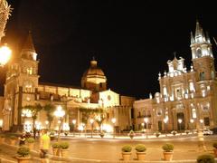 Acireale Piazza del Duomo with Cathedral and surrounding buildings