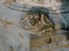 Base of pillar in the Cathedral of Carcassonne