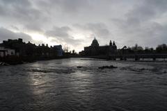 Galway Corrib River with Dome in the background