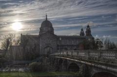 Galway Cathedral exterior view with cloudy sky