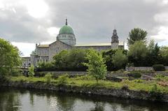 River Corrib and Galway Cathedral in Galway, Ireland