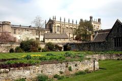 Christ Church Cathedral in Oxford on a cloudy day