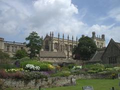 Christ Church Hall and Fell Tower from the College gardens