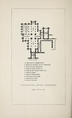 Plan of Oxford Cathedral from 1881 handbook