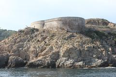 Fuerte del Desnarigado in Ceuta viewed from the sea