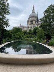 Reflection Pool near St Paul's Cathedral in London, UK