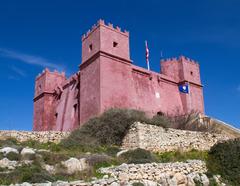 Red Tower 2 in context with surrounding architecture and cityscape