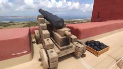 17th-century cannon at Torre de Santa Águeda, Malta