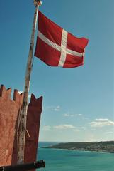 Order of St John's flag on Torri l-Ahmar Fort