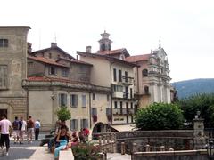 Scenic view of Isola Bella with lush gardens and historic architecture