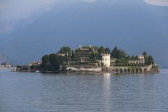 Scenic view of Isola Bella in Lago Maggiore, part of the Borromean Islands