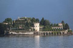 Scenic view of Isola Bella on Lake Maggiore with Borromean Islands