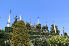 Isola Bella on Lake Maggiore with lush gardens and historic buildings