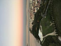 A scenic view of Lisbon rooftops and the Tagus River