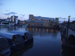 John Lewis department store from Kingston Bridge