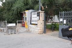 view of Gazi district in Athens, Greece on November 6, 2021