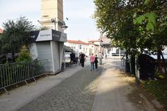 view of Gazi neighborhood in Athens, Greece