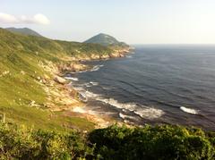 Arraial do Cabo coastline with clear blue waters and boats