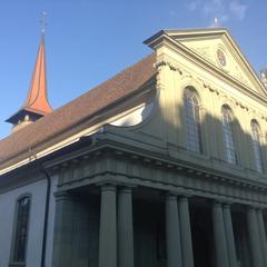 Basilique Notre-Dame de Fribourg in Switzerland