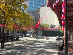 Flags of the Republic of China in Montreal's Chinatown