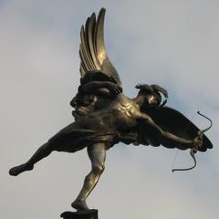 Angel of Christian Charity Eros in Piccadilly Circus, London