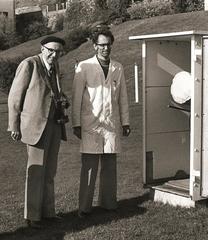 Robert A. Naef and S. Cortesi during a Transit of Mercury in 1973