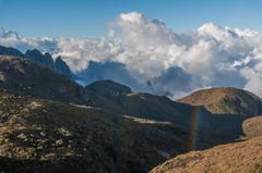 View towards Portal de Hercules with Rainbow