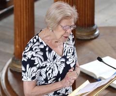 Commandant Anthea Larken speaking at WRNS100 Celebration