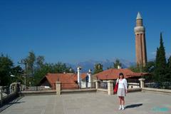 Yivli Minaret Mosque in old town Antalya, July 2005