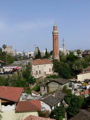 Alaeddin Mosque with Yivli Minaret in Antalya, Turkey