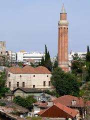 Alaeddin Mosque and Yivli Minaret in Antalya, Turkey