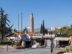 Panoramic view of Antalya showing its coastline and distant mountains